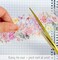 Wrapables Classic Floral PET Washi Tape for Scrapbooking, Stationery, Journaling, Diary, Card Making (Set of 2), Pink and Gray
